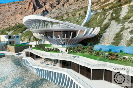 Проект развлекательного центра на побережье средиземного моря.
