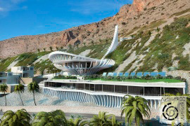 Проект развлекательного центра на побережье средиземного моря (Линия 8)