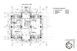 Архитектурный проект дома / План этажа (Линия 8) 