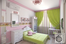 Детская комната девочки, дизайн детской комнаты девочки, дизайн интерьера детской