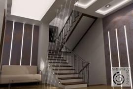 Дизайн прихожей и лестницы, интерьер прихожей, дизайн интерьера прихожей
