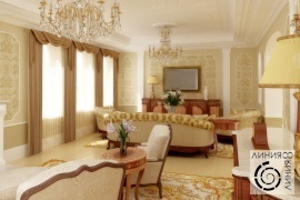 Дизайн интерьера гостиной, Гостиная в классическом стиле