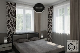 Дизайн интерьера спальни, Спальня в современном стиле, дизайн спальни в современном стиле, кровать с мягким изголовьем
