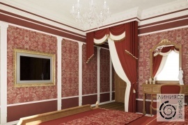 Дизайн интерьера спальни, дизайн спальни в классическом стиле, спальня в классическом стиле