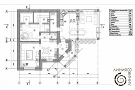 план этажа / проект бани с летней кухней (Линия 8)