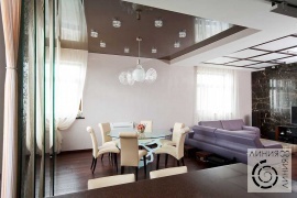 фото дизайна столовой и гостиной в стиле ар-деко