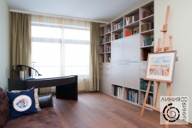 Димашний кабинет в современном стиле, дизайн интерьера домашнего кабинета