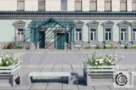 Дизайн фасадов здания 19 века в г. Москва (Линия 8)