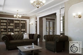 Дизайн интерьера гостиной, Гостиная в стиле новая классика, дизайн гостиной в стиле неоклассика