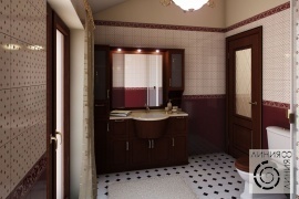 Санузел в классическом стиле, дизайн ванной комнаты в классическом стиле, дизайн интерьера ванной комнаты