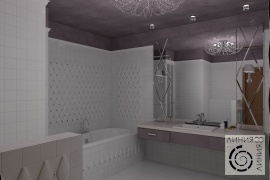 Ванная комната в стиле ар-деко, дизайн ванной комнаты в стиле ар-деко, дизайн интерьера ванной комнаты