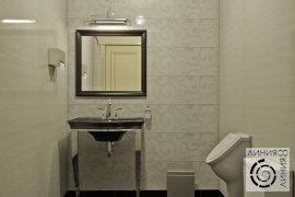 Санузел в черно-белом цвете, дизайн санузла в черно-белом цвете, дизайн интерьера ванной комнаты