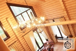 фото интерьера деревянного дома