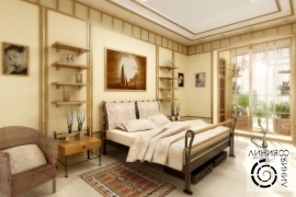 Дизайн интерьера спальни, Спальня с кованой кроватью, дизайн спальни с кованой кроватью