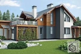 Дизайн фасадов частного дома (Линия 8)