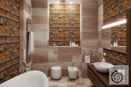 Ванная комната в современном стиле, дизайн ванной комнаты в современном стиле, санузел в современном стиле, дизайн интерьера ванной комнаты